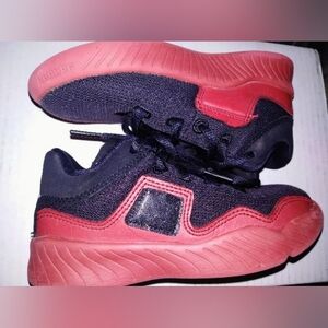 Jordan Kids' Sneakers in Black and Coral Red